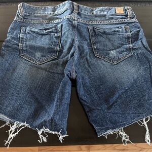 Guess Blue Distressed Jean Shorts